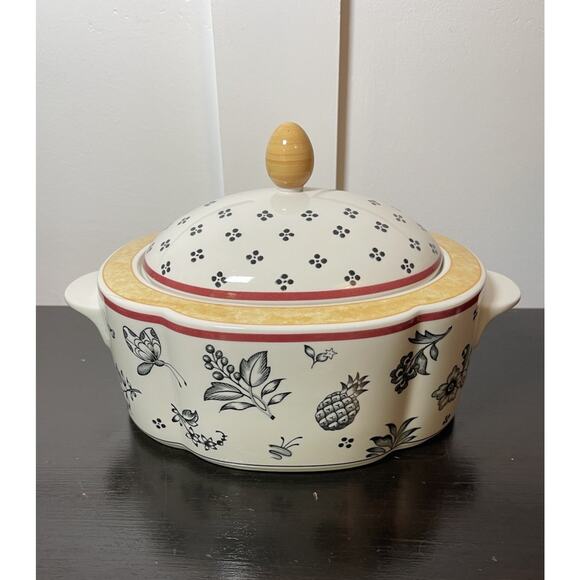 Villeroy & Boch Plantation Switch 5 Silma Oval Covered Vegetable Dish Bow 8 1/2" - Picture 2 of 16
